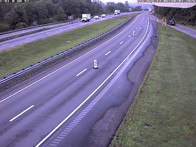 I-81 N/B @ Exit 211 Lenox SR 92 Susquehanna Co.