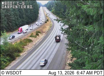 I-5 at MP 109.9: Carpenter Rd South