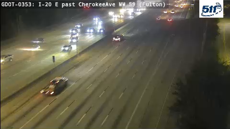 GDOT-0353: I-20 E past CherokeeAve MM 59 (Fulton)