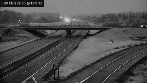I-90 MP 232.95 EB at Interchange 31 (Utica)