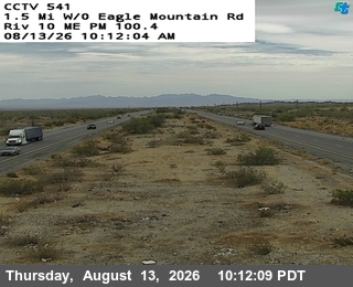 I-10 : (541) West of Eagle Mountain Rd