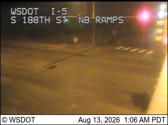 I-5 at MP 152: S 188th St NB Ramps