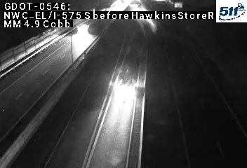 GDOT-0546: I-575 S before HawkinsStoreRd MM 4.9 (Cobb)