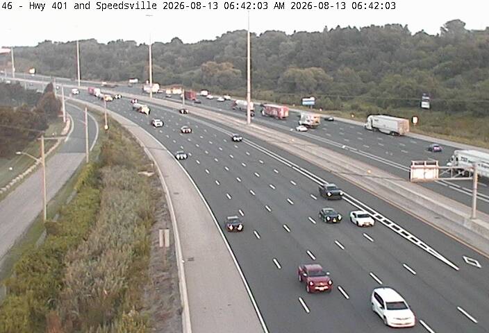 Highway 401 at Speedsville Road