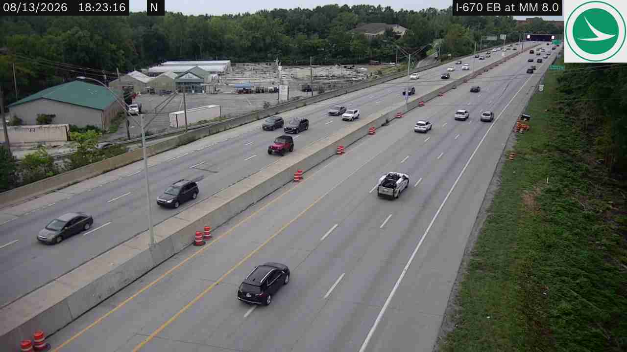 I-670 EB at MM 8.0, East of 5th Ave