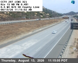 I-15 : (297) 0.5 mi N/O SD County Line