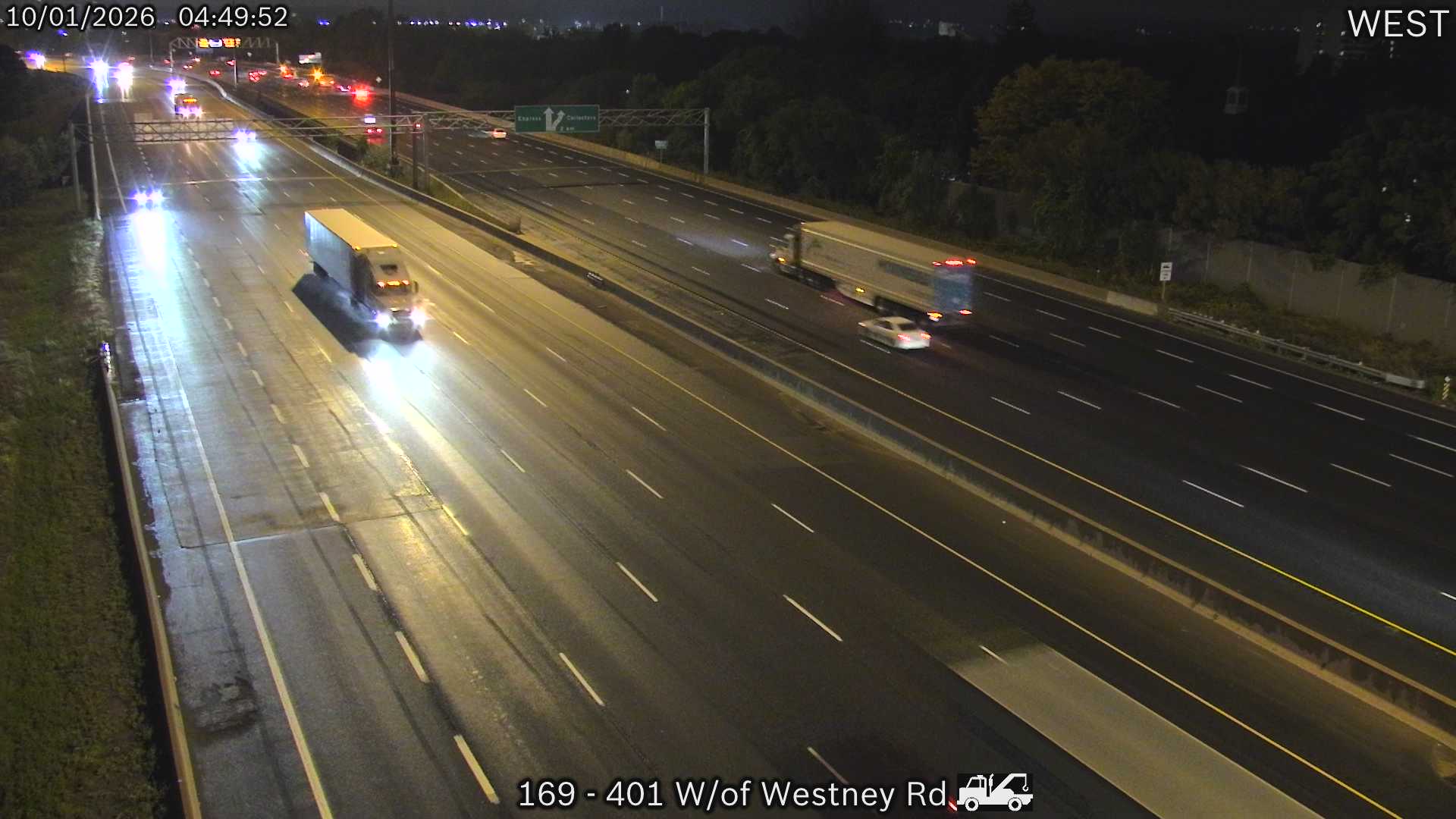 Highway 401 West of Westney Road