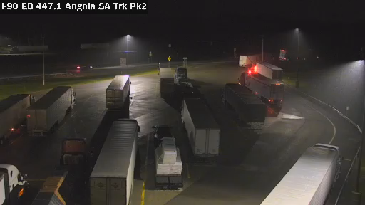 I-90 MP 447.1 EB Angola Service Area Truck Park 2
