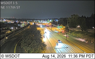 I-5 at MP 173.1: NE 117th St