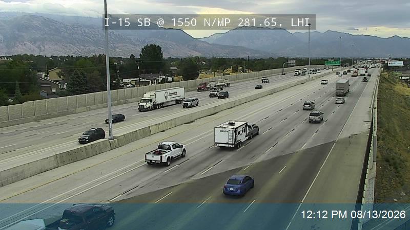 I-15 SB @ 1550 N / MP 281.65, LHI                                                                   