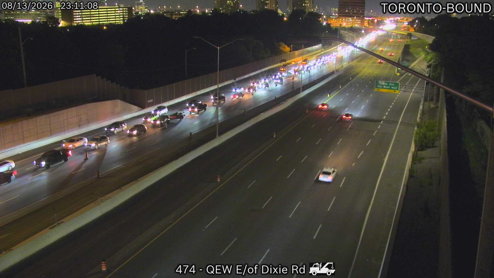 QEW East of Dixie Road