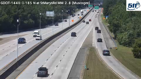 GDOT-1440: I-185 N at StMarysRd MM 2.8 (Muscogee)