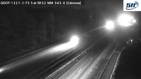 GDOT-1221: I-75 S at SR52 MM 343.6 (Catoosa)