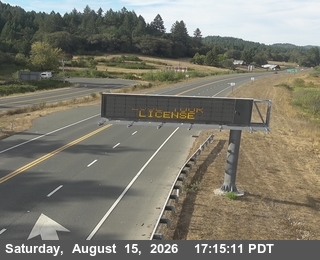 US-101: North Willits Bypass - Looking North (C008)