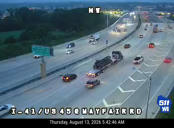 I-41/US 45  - I-41/US 45 at Mayfair Rd
