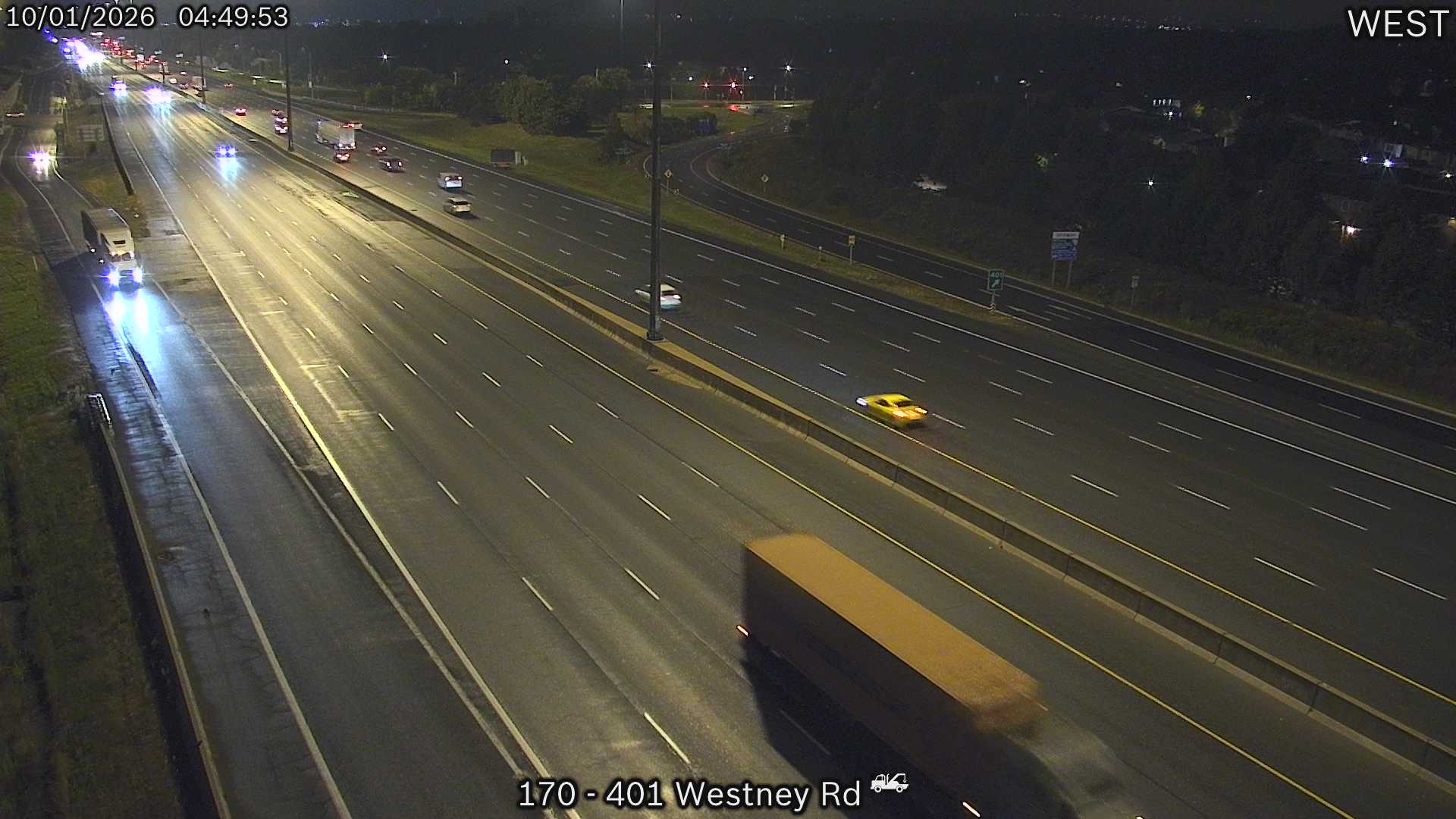 Highway 401 at Westney Road