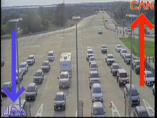 I-190 (Niagara Expy) at US Toll Plaza