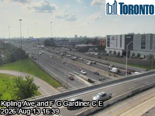 Gardiner Expressway near Kipling Avenue
