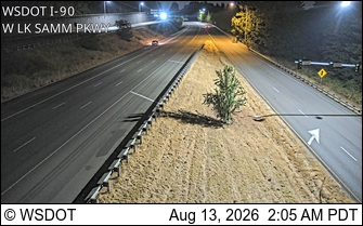 I-90 at MP 13.5: W Lk Sammamish Pkwy