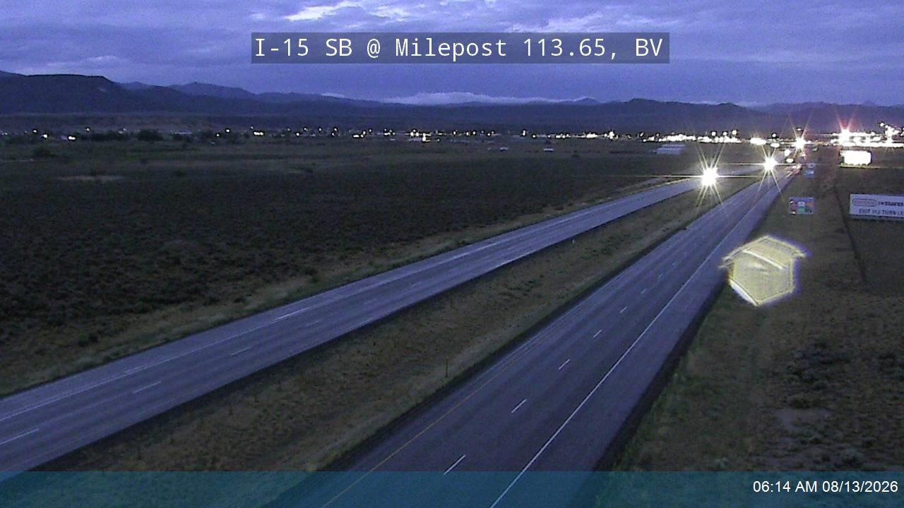 I-15 SB @ Milepost 113.65, BV                                                                       