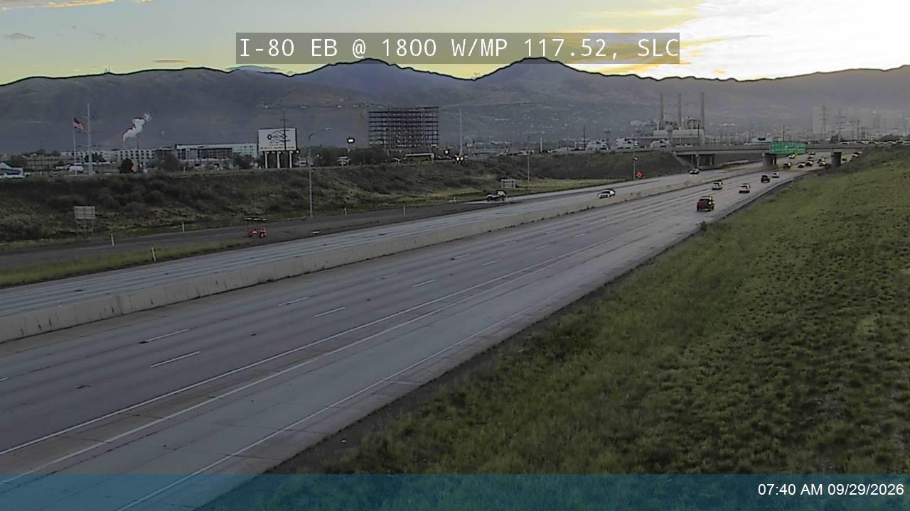 I-80 EB @ 1800 W / MP 117.52, SLC