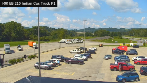 I-90 MP 210.00 EB at Indian Castle Service Area Truck Park 1