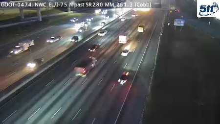 GDOT-0474: I-75 N past SR280 MM 261.3 (Cobb)