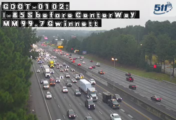 GDOT-0102: I-85 S before CenterWay MM 99.7 (Gwinnett)
