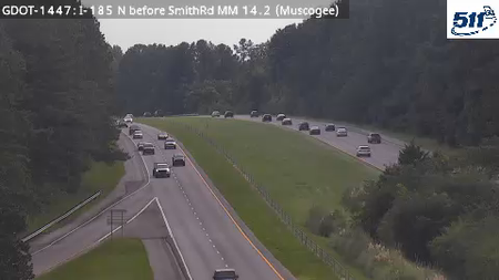 GDOT-1447: I-185 N before SmithRd MM 14.2 (Muscogee)