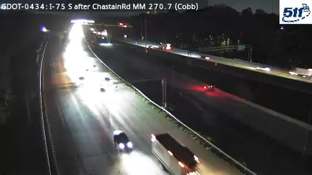 GDOT-0434: I-75 S after ChastainRd MM 270.7 (Cobb)