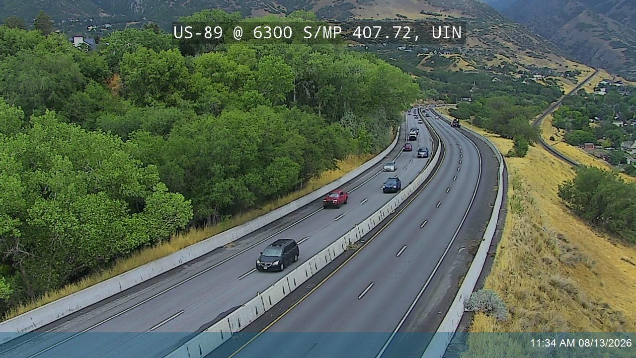 US-89 @ 6300 S / 150 E / MP 407.72, UIN
