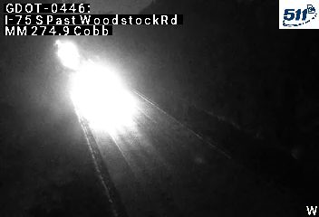 GDOT-0446: I-75 S past WoodstockRd MM 274.7 (Cobb)