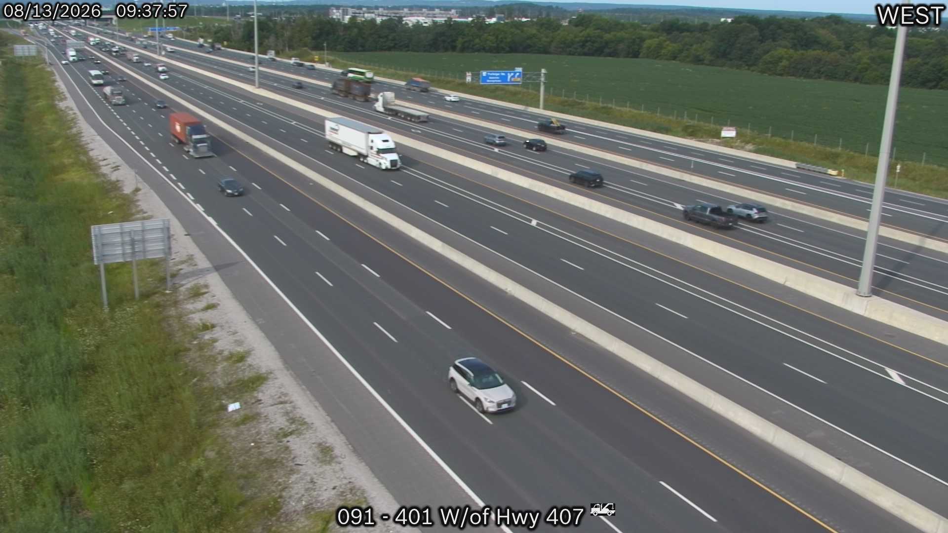 Highway 401 West of Highway 407 ETR