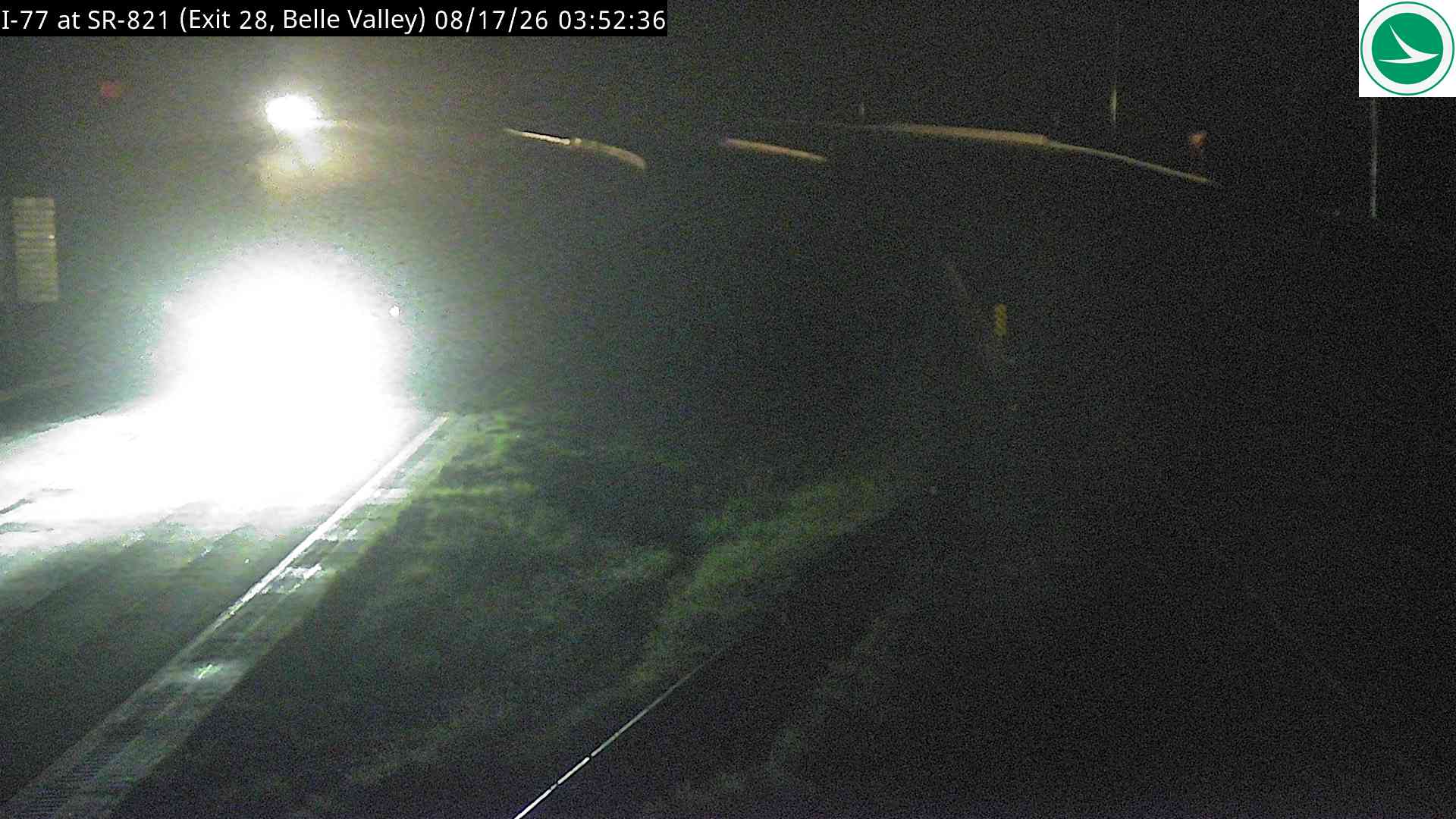 I-77 at SR-821 (Exit 28, Belle Valley)
