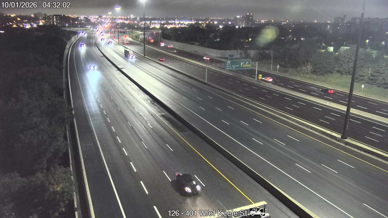 Highway 401 West of Keele Street