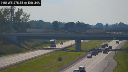 I-90 MP 276.58 WB at Interchange 34A