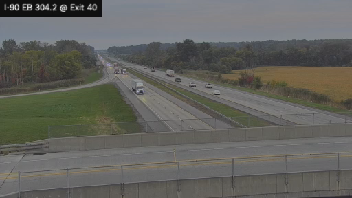 I-90 MP 304.20 EB at Interchange 40 (Weedsport)
