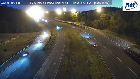GDOT-0910: I-575 N before SR20 MM 18.1 (Cherokee)