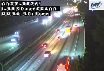 GDOT-0036: I-85 S past SR400 MM 86.3 (Fulton)