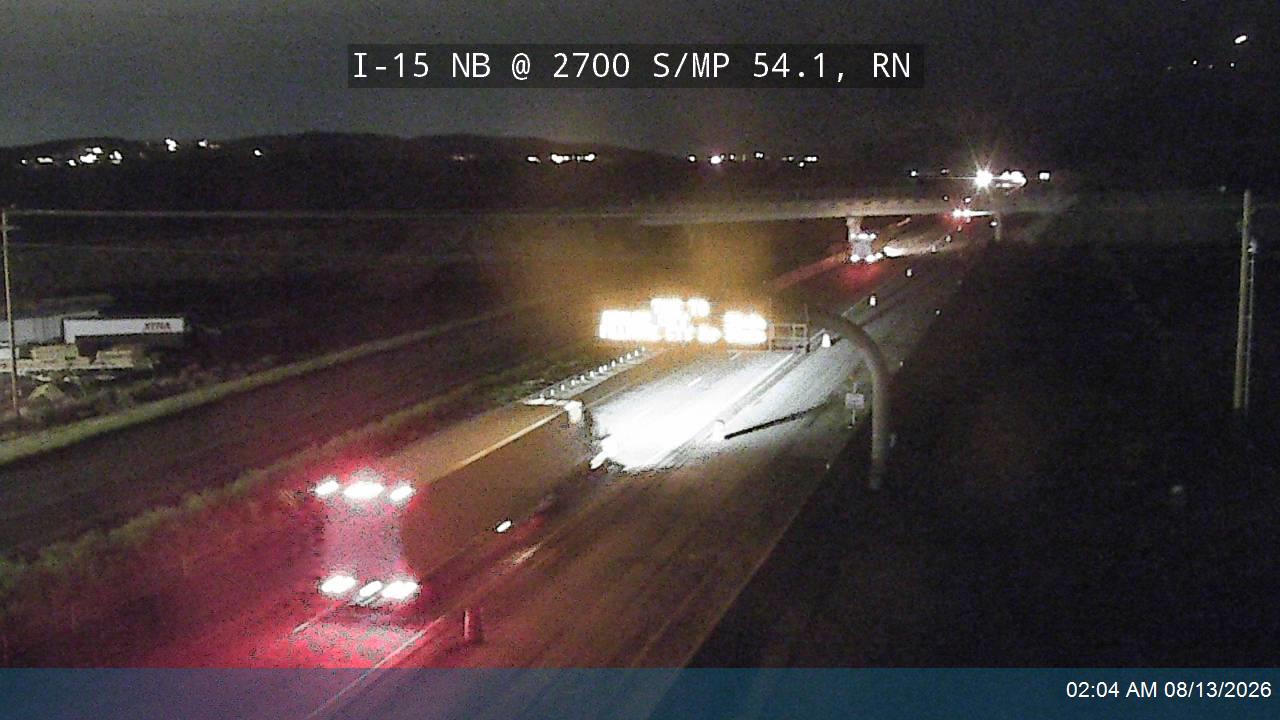 I-15 NB @ Cedar City / MP 54.1, RN