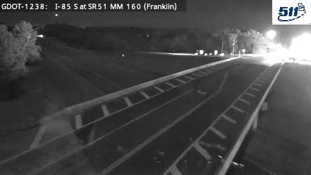 GDOT-1238: I-85 S at SR51 MM 160 (Franklin)