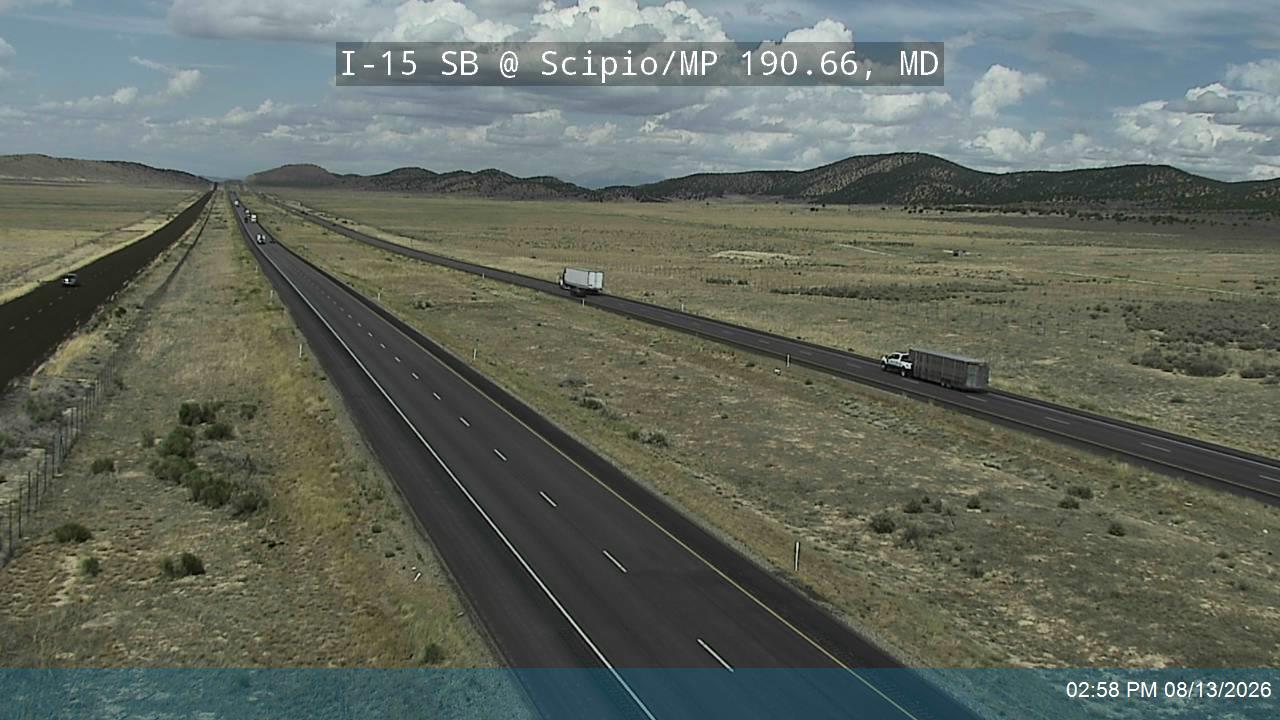 I-15 SB @ Scipio / MP 190.66, MD