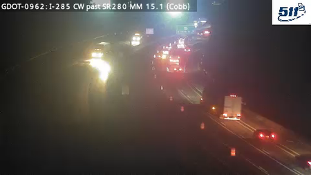 GDOT-0962: I-285 CW past SR280 MM 15.1 (Cobb)