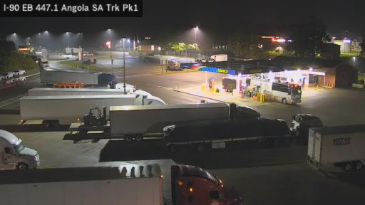 I-90 MP 447.1 EB Angola Service Area Truck Park 1