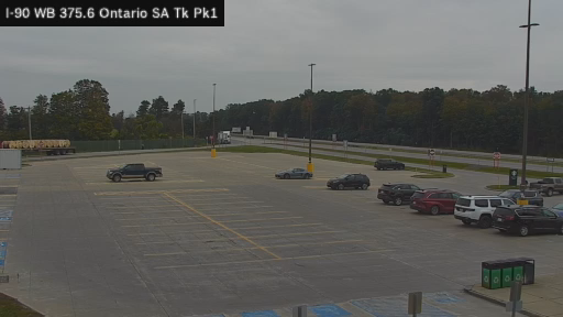 I-90 MP 375.60 WB Ontario Service Area Truck Park 1