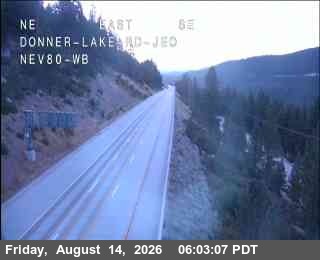 Hwy 80 at Donner Lake