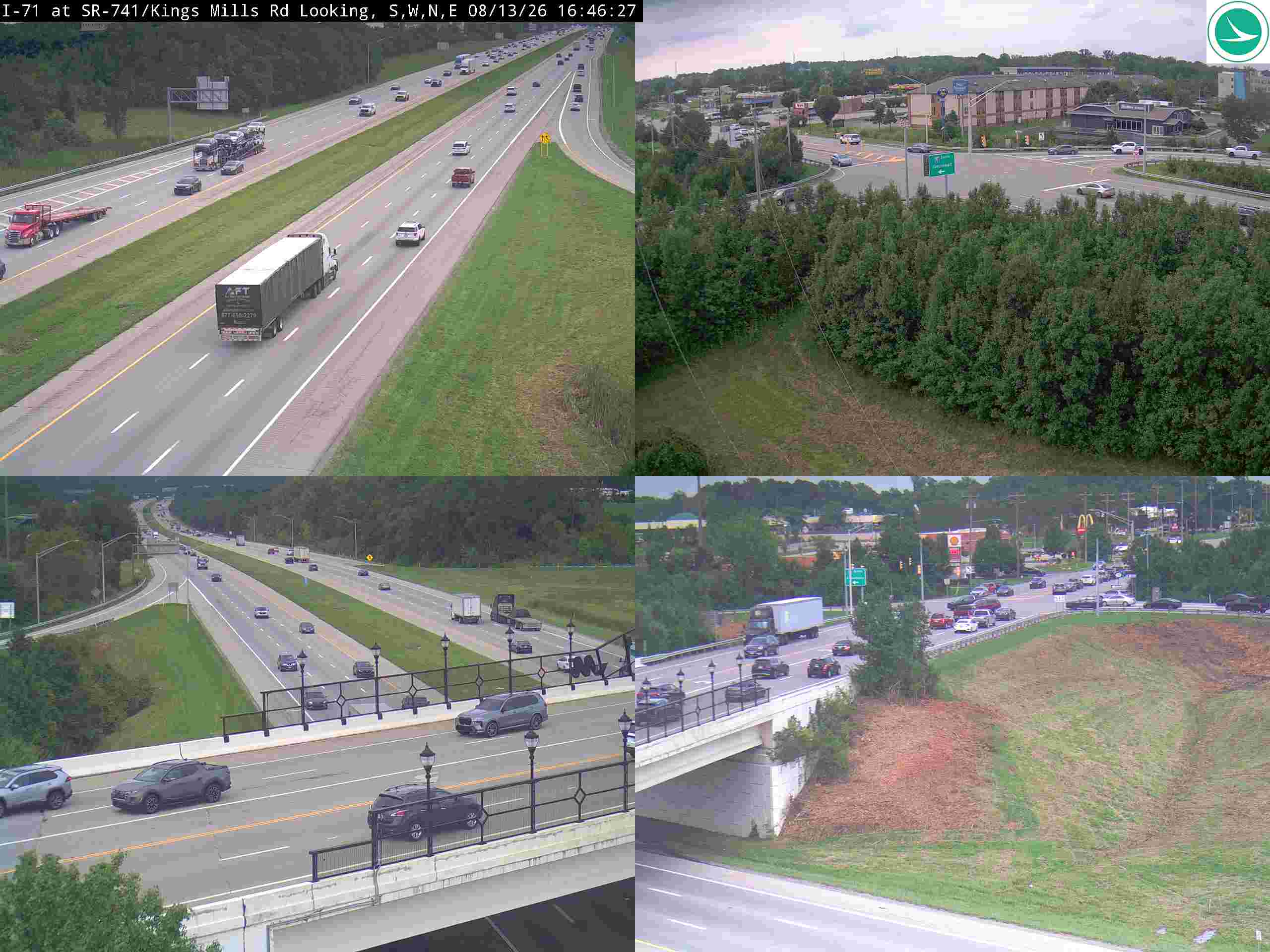 I-71 at SR-741/Kings Mills Rd