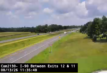 I-90 Westbound at Schodack Text Area