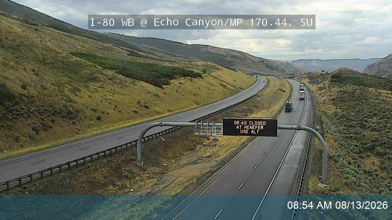 I-80 WB @ Echo Canyon / MP 170.44, SU