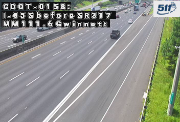 GDOT-0158: I-85 S before SR317 MM 111.6 (Gwinnett)